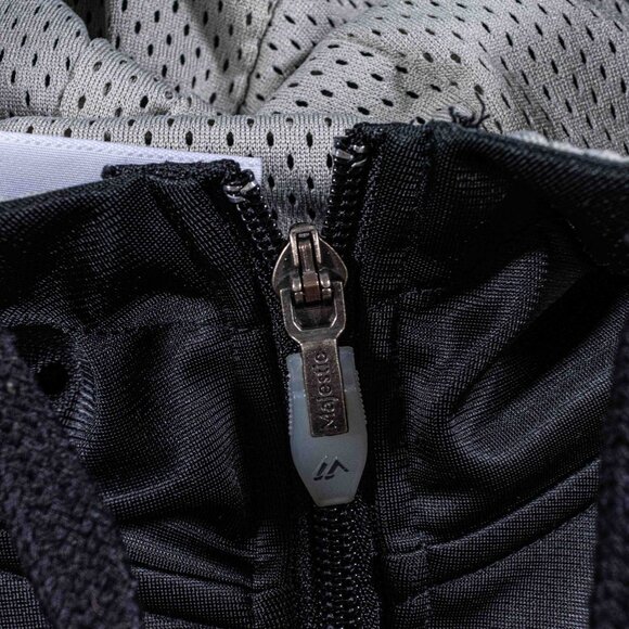 New York Yankees Logo Spell Out Zip Up Jacket Majestic Hooded 4XL MLB Baseball - Picture 5 of 10